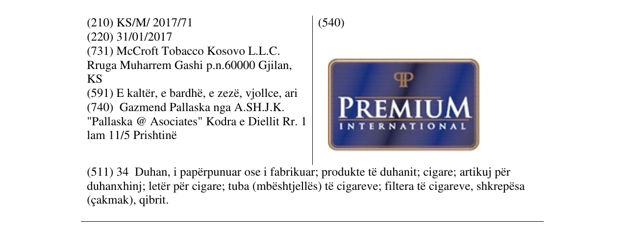 Zëri i markës PREMIUM në buletin