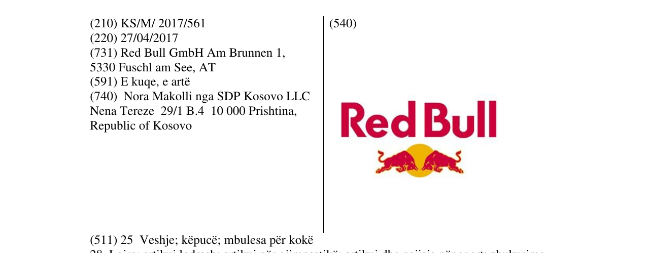 Zëri i markës Red Bull në buletin