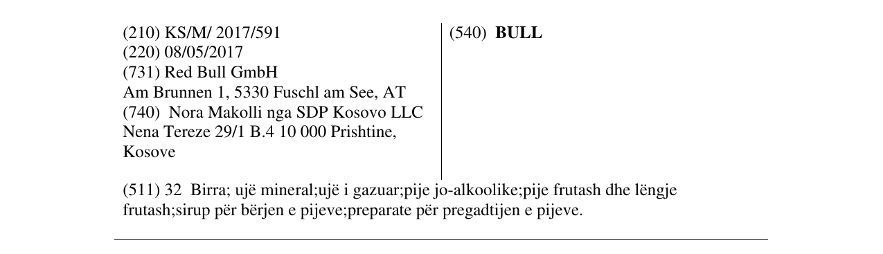 Zëri i markës BULL në buletin