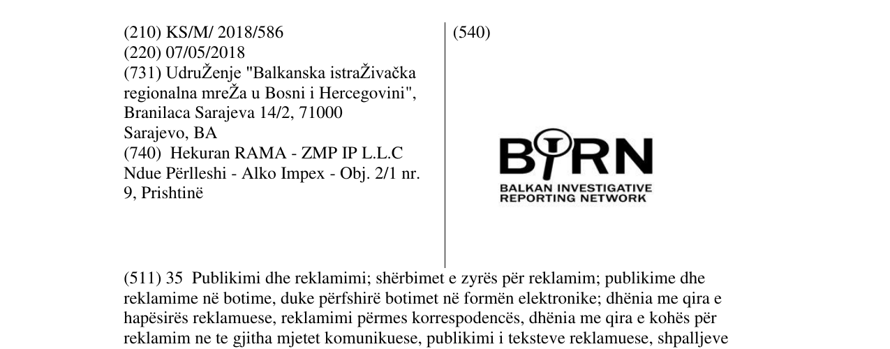 Zëri i markës BIRN BALKAN INVESTIGATIVE REPORTING NETWORK në buletin