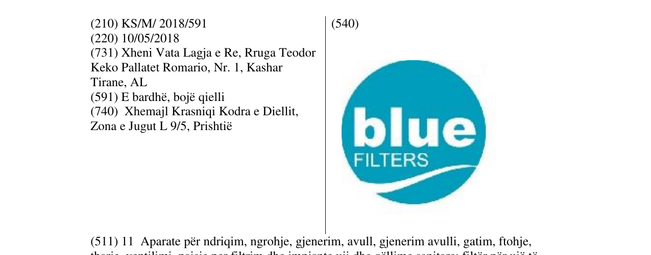 Zëri i markës Markë figurative në buletin