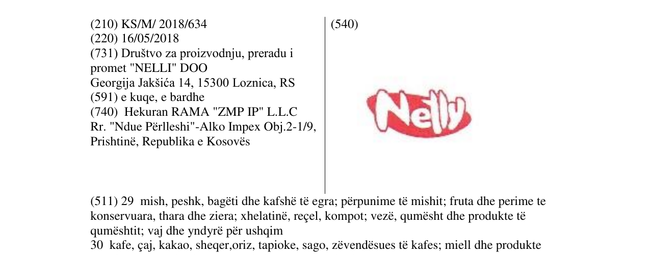 Zëri i markës NELLY në buletin