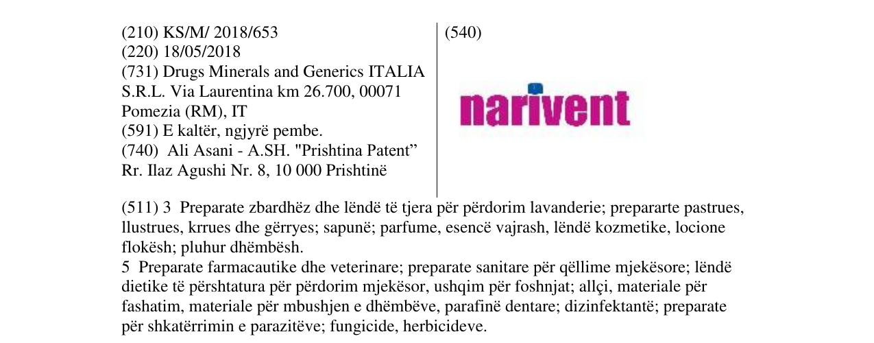 Zëri i markës Markë figurative në buletin