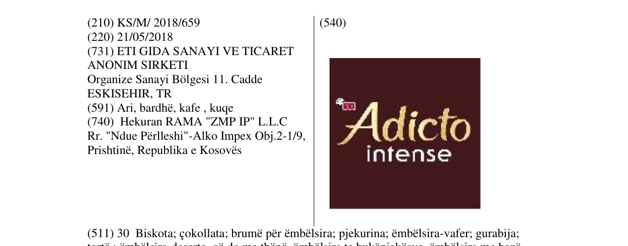Zëri i markës Markë figurative në buletin