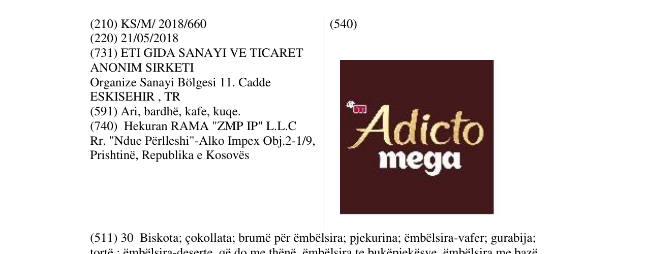 Zëri i markës Markë figurative në buletin