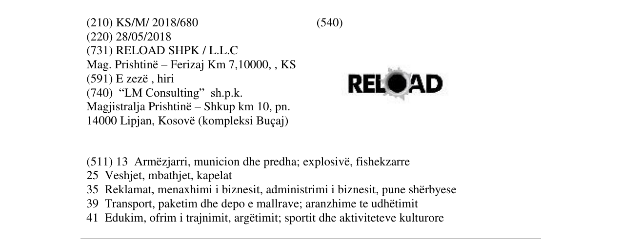 Zëri i markës Markë figurative në buletin