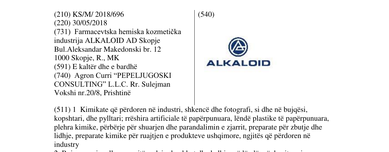 Zëri i markës Markë figurative në buletin