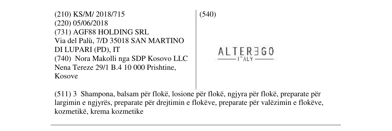 Zëri i markës Markë figurative në buletin