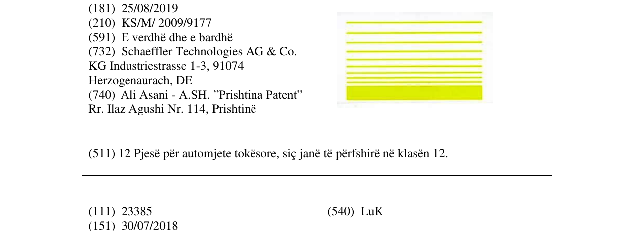 Zëri i markës Markë figurative në buletin