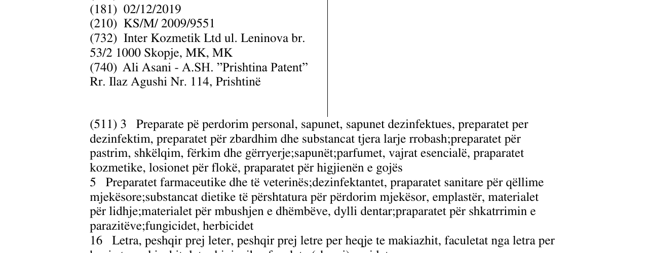 Zëri i markës BIOSEPT në buletin