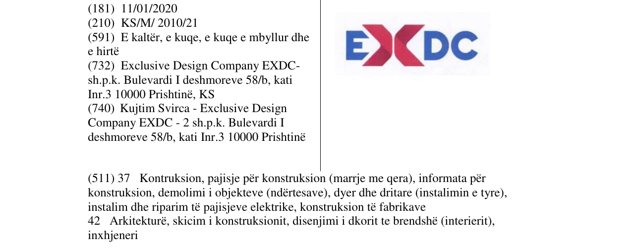 Zëri i markës Markë figurative në buletin