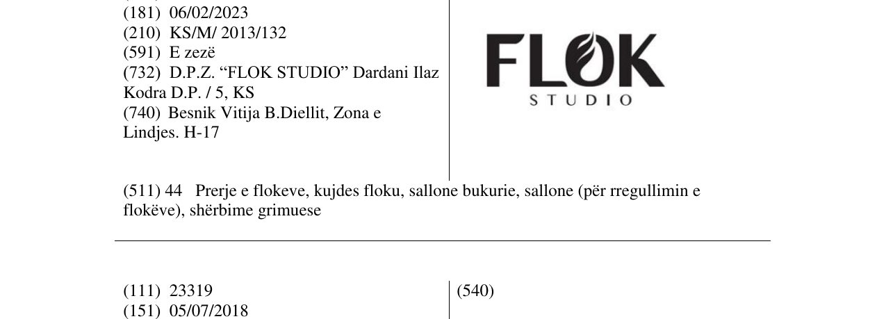 Zëri i markës Markë figurative në buletin