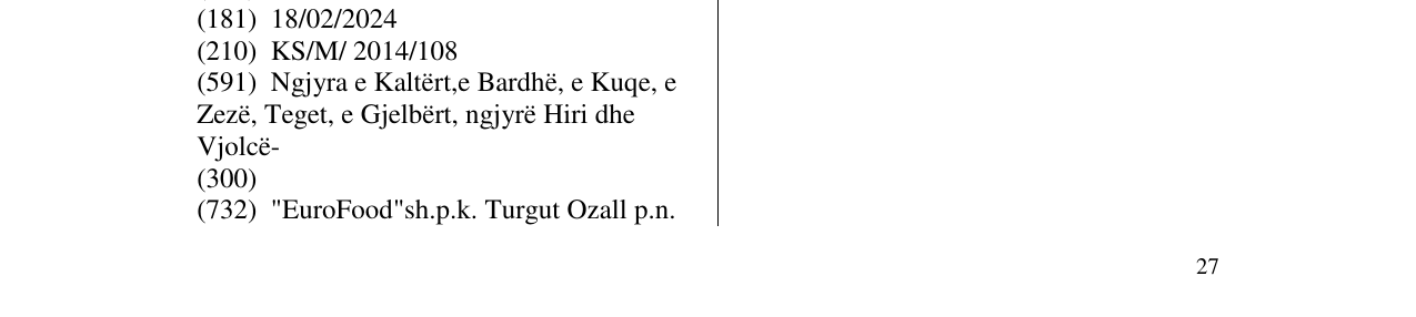 Zëri i markës AVA në buletin