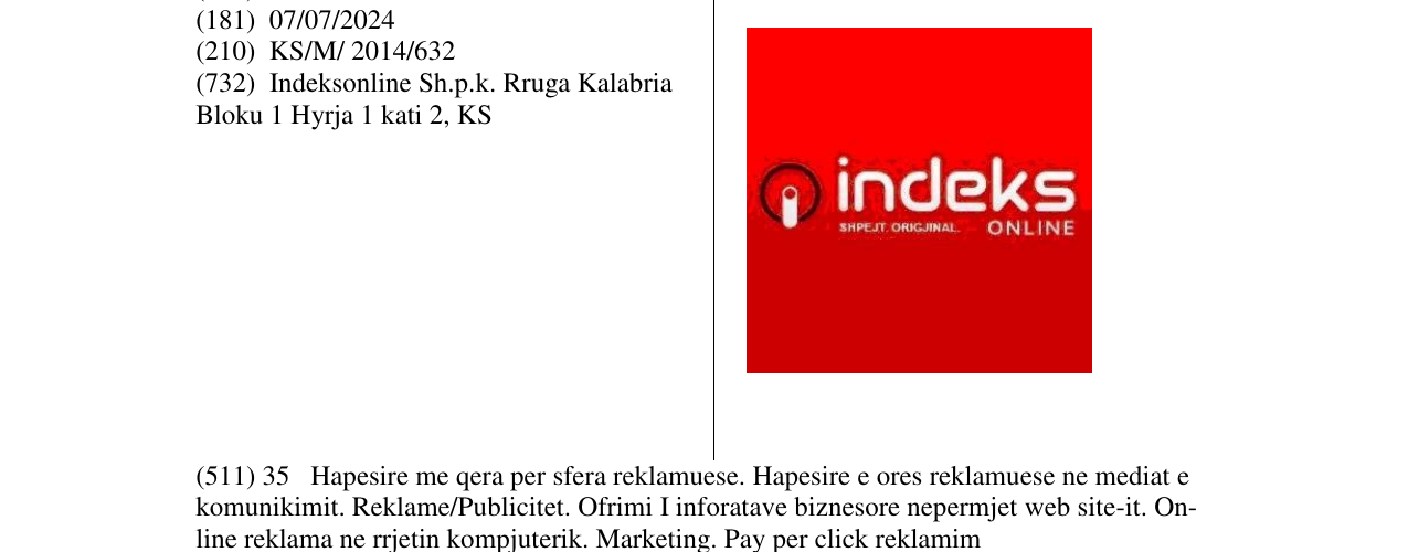 Zëri i markës indeks online në buletin