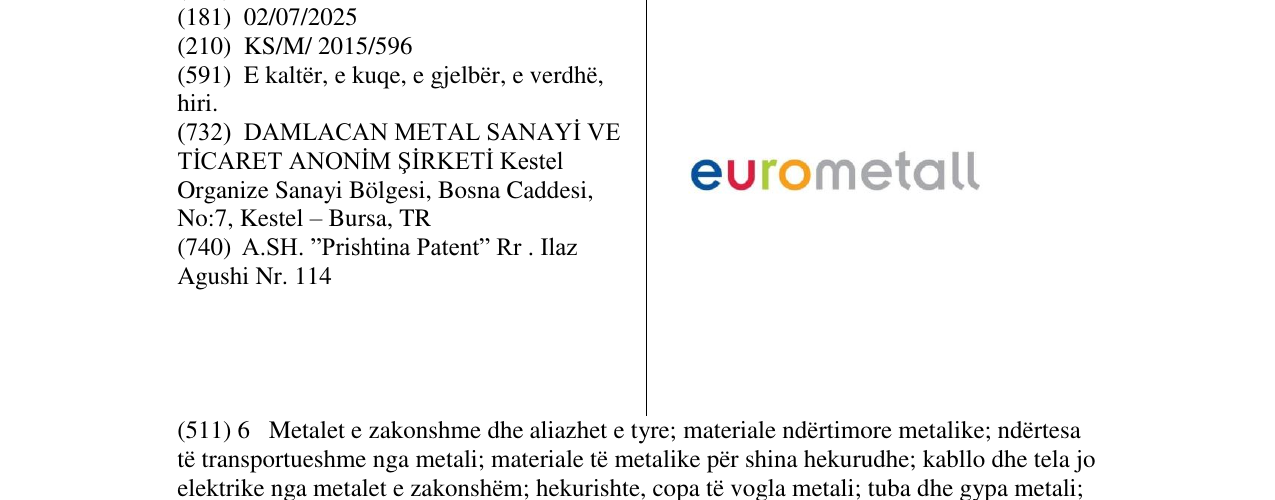 Zëri i markës Markë figurative në buletin