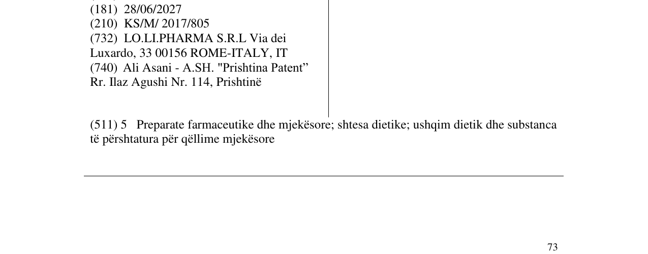 Zëri i markës ANDROSITOL në buletin