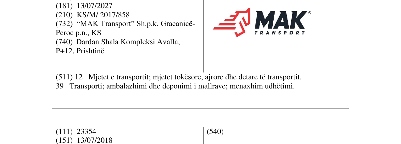 Zëri i markës Markë figurative në buletin
