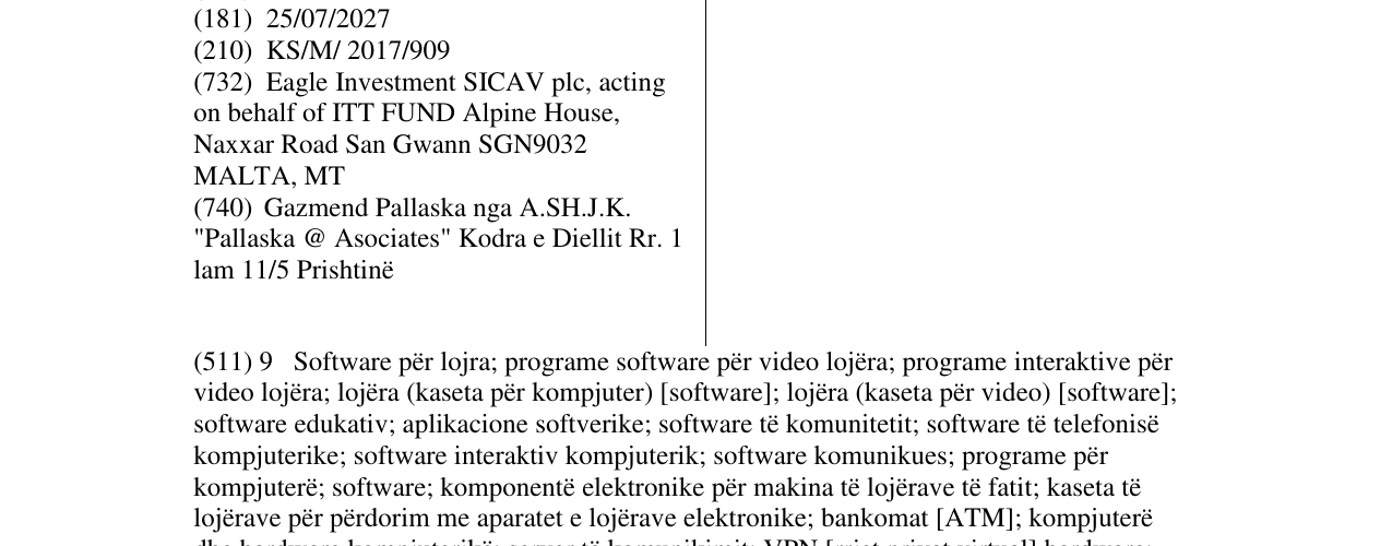 Zëri i markës APOLLO GAMES në buletin