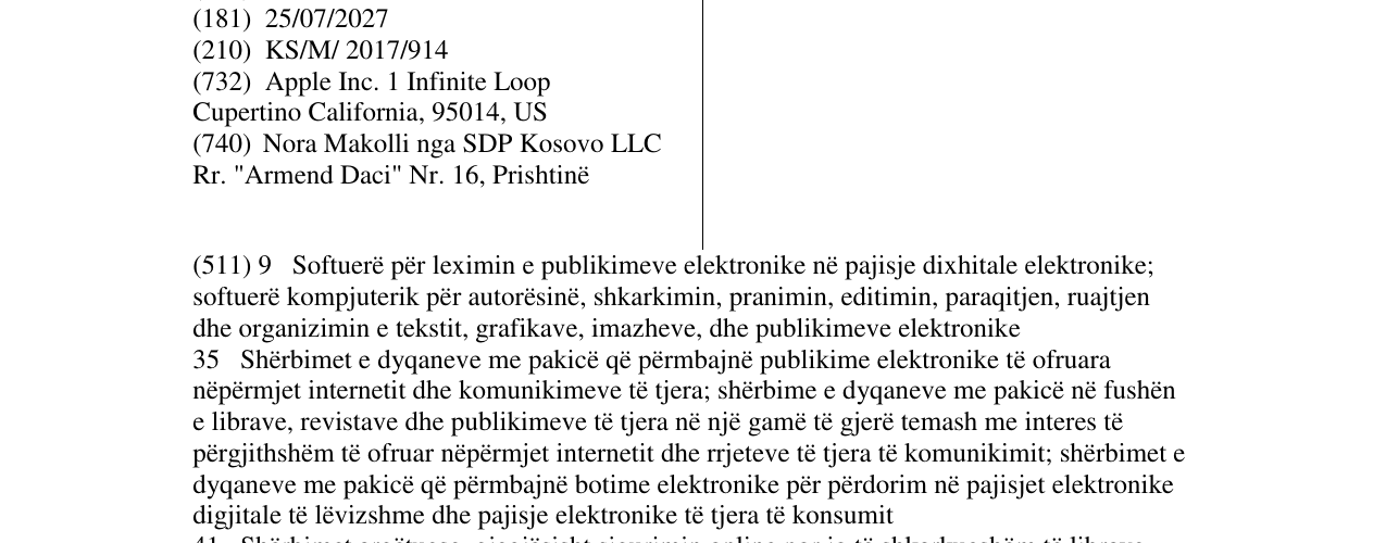 Zëri i markës IBOOKS në buletin