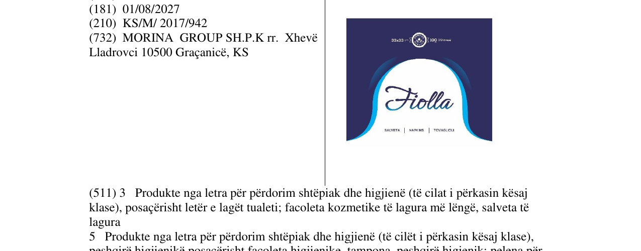 Zëri i markës Markë figurative në buletin