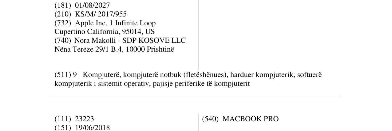 Zëri i markës MAC PRO në buletin
