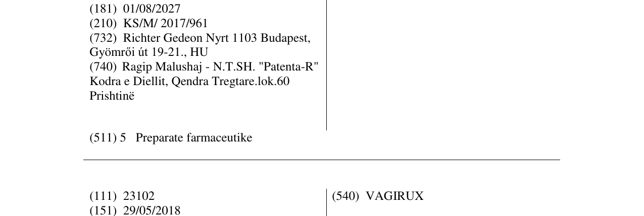 Zëri i markës REWELLFEM në buletin