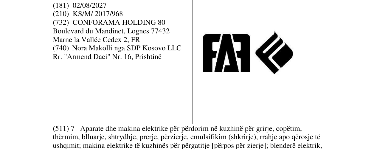 Zëri i markës FAF në buletin