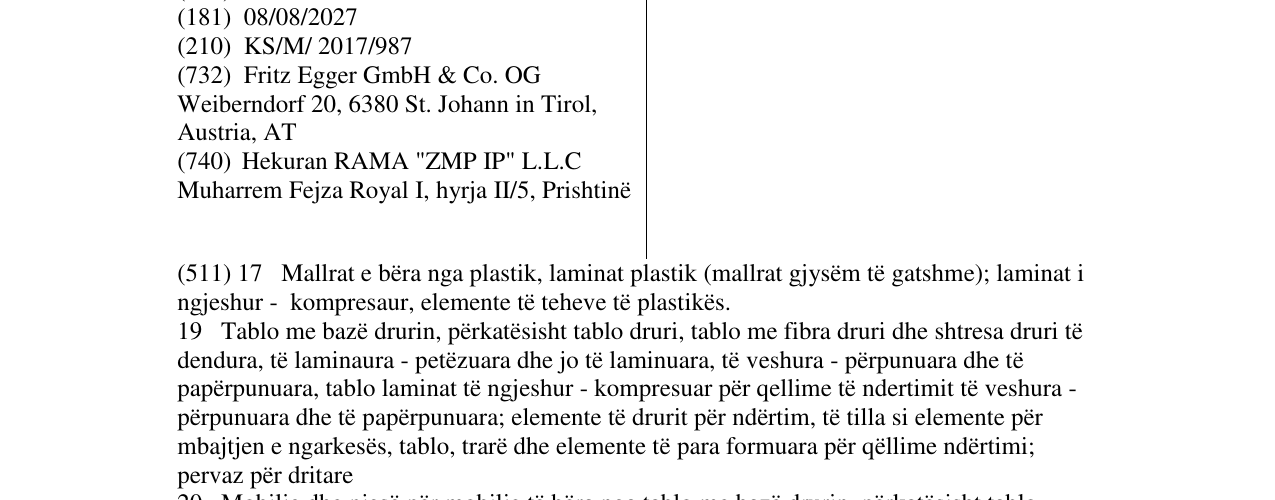 Zëri i markës PERFECTSENSE në buletin