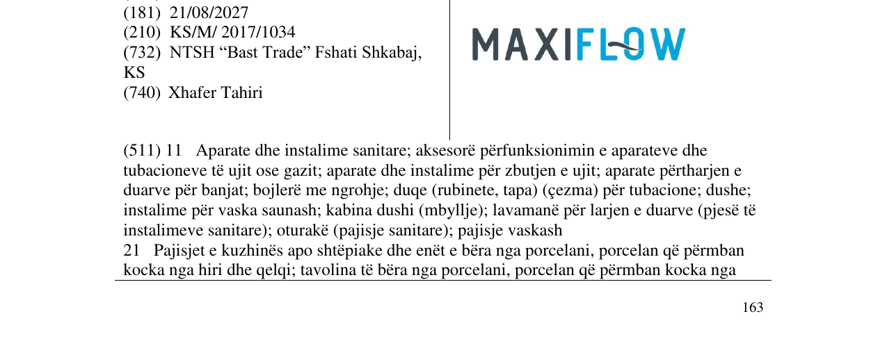 Zëri i markës Markë figurative në buletin