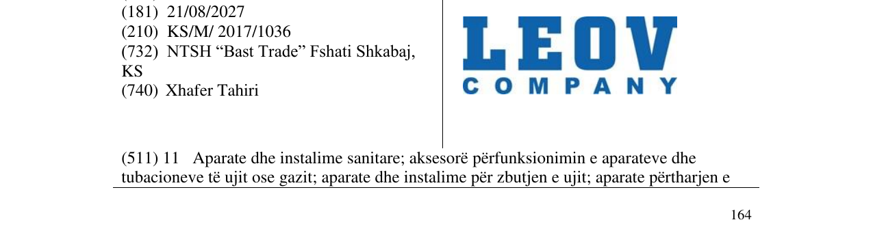 Zëri i markës Markë figurative në buletin