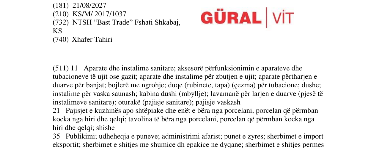 Zëri i markës Markë figurative në buletin