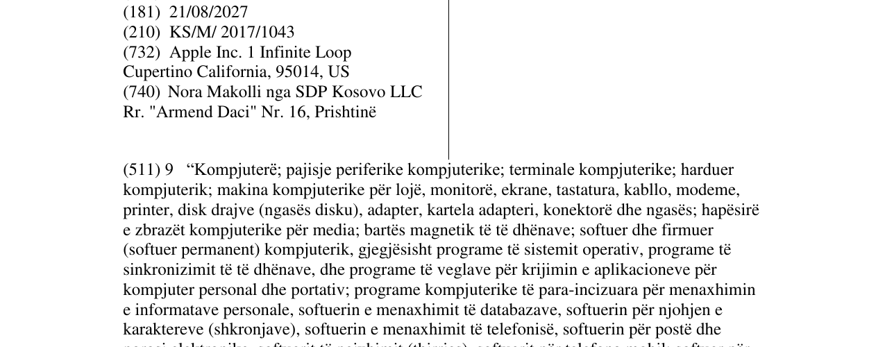 Zëri i markës IPAD në buletin