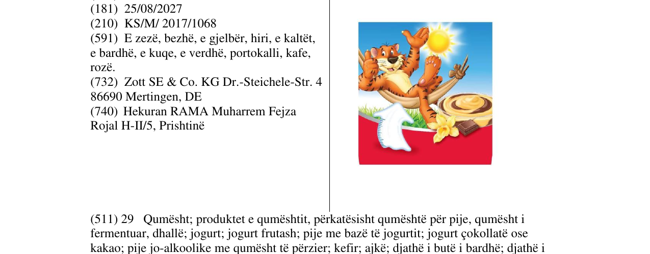 Zëri i markës Markë figurative në buletin