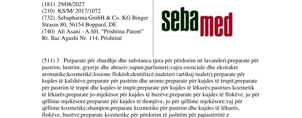 Zëri i markës Markë figurative në buletin