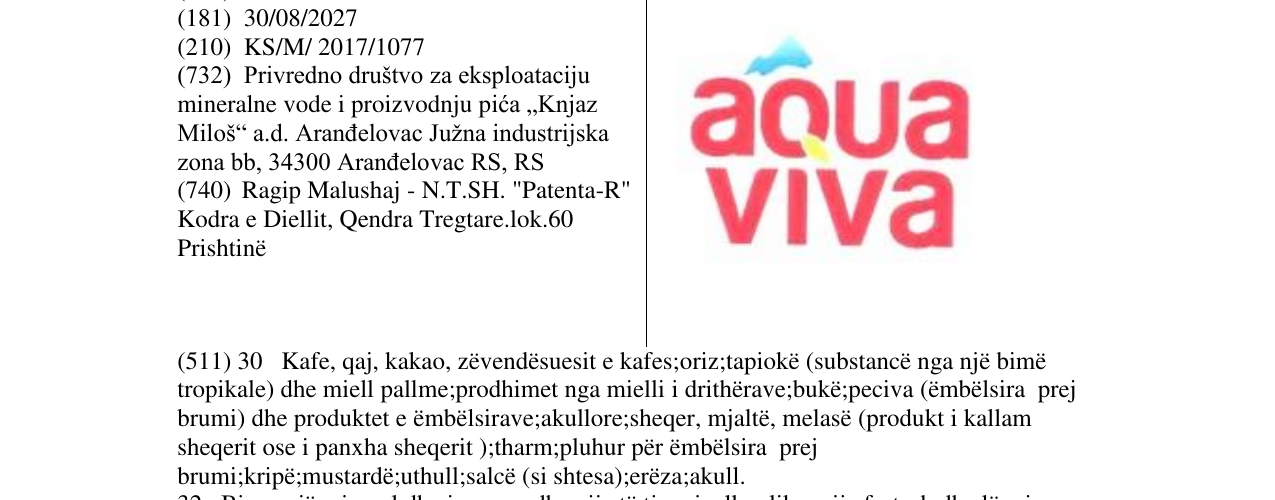 Zëri i markës Markë figurative në buletin