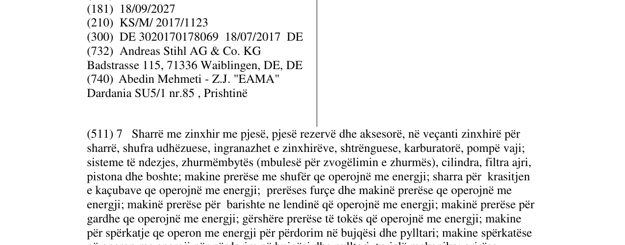 Zëri i markës STIHL në buletin