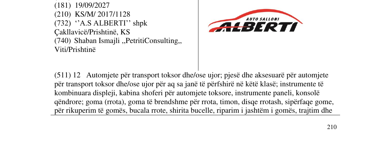 Zëri i markës Markë figurative në buletin