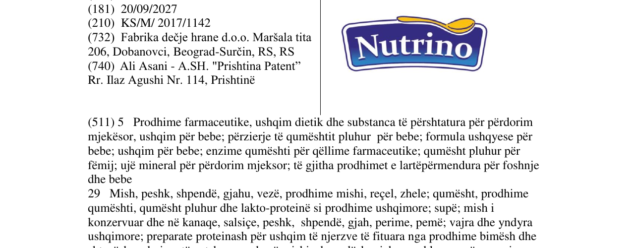 Zëri i markës Markë figurative në buletin
