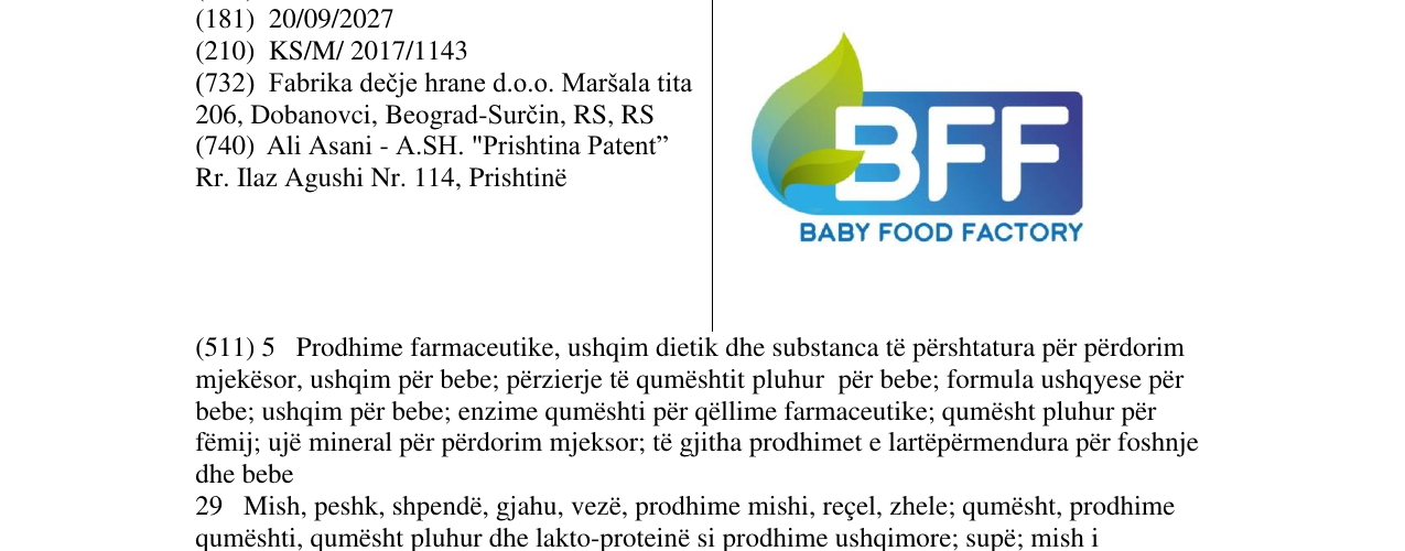 Zëri i markës Markë figurative në buletin