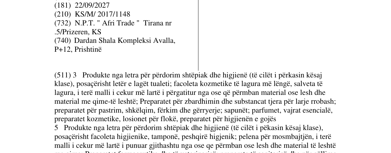 Zëri i markës oria në buletin