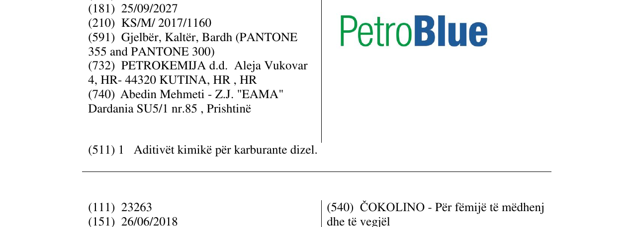 Zëri i markës PetrolBlue në buletin