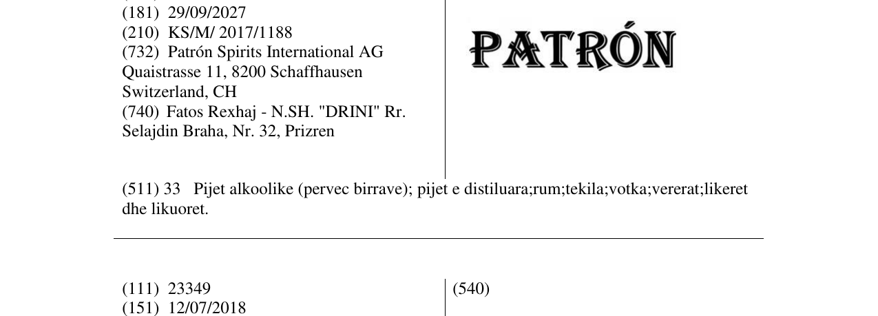 Zëri i markës PATRON në buletin