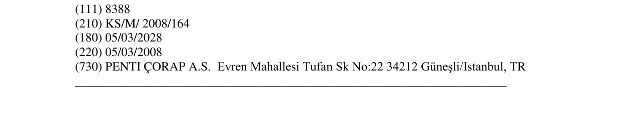 Zëri i markës PENTI në buletin