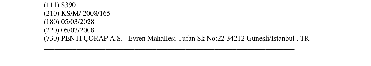 Zëri i markës PENTI në buletin