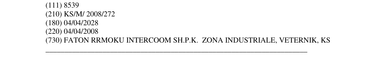 Zëri i markës TEST në buletin