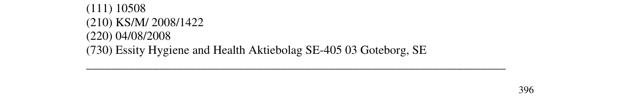 Zëri i markës TENA DEVICE-FIG. në buletin