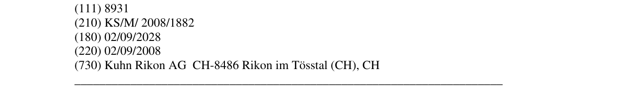 Zëri i markës KUHN RIKON SWITZERLAND në buletin