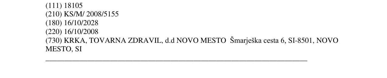 Zëri i markës MONKASTA në buletin