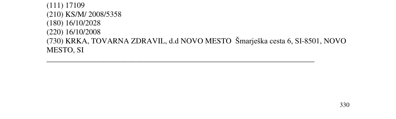 Zëri i markës NOLPAZA në buletin