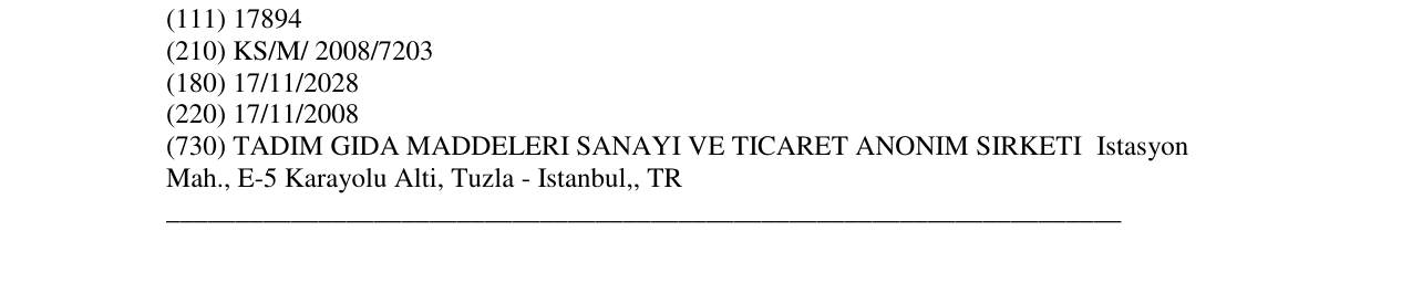 Zëri i markës TADIM në buletin
